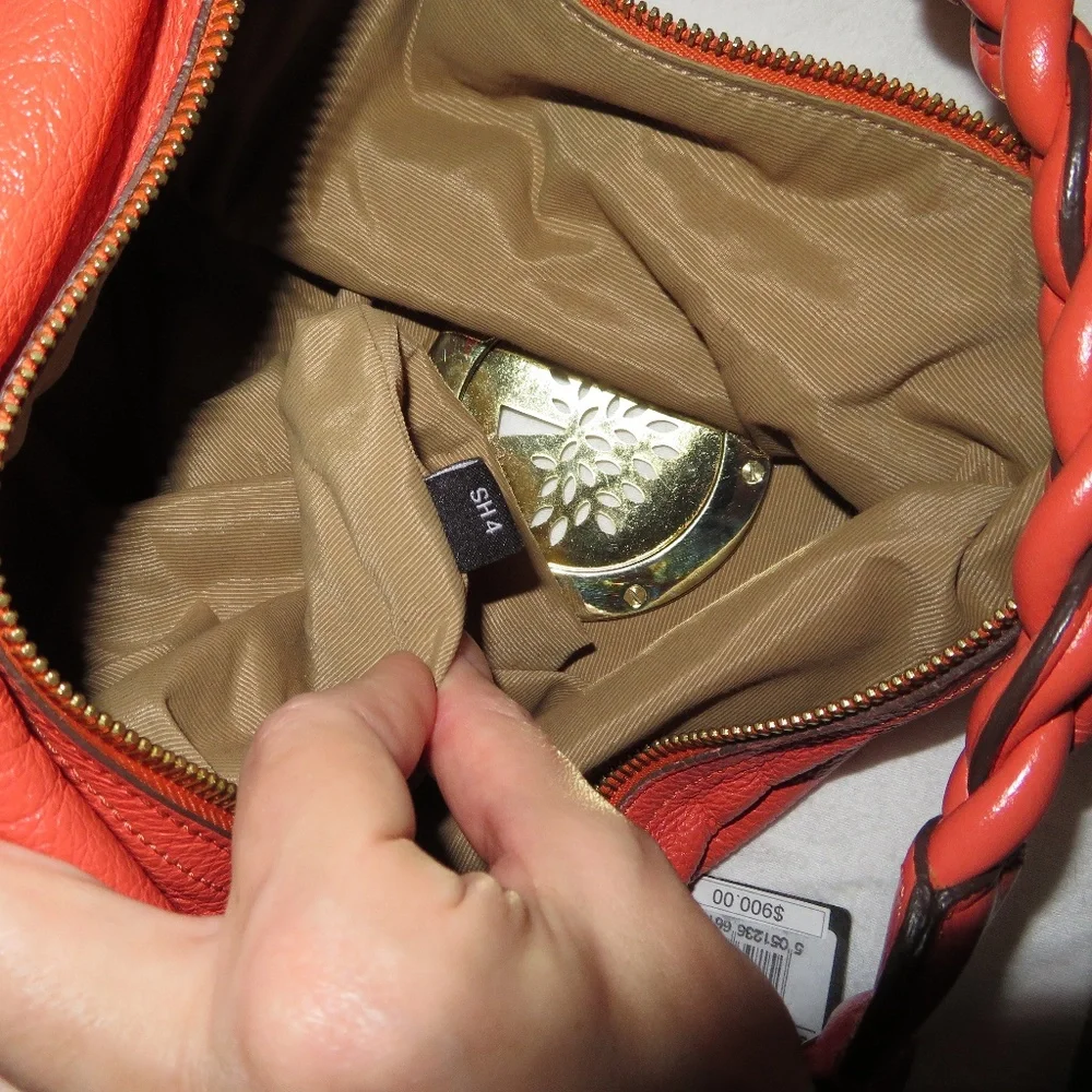 Mulberry Medium Daria Coral Leather Hobo Bag